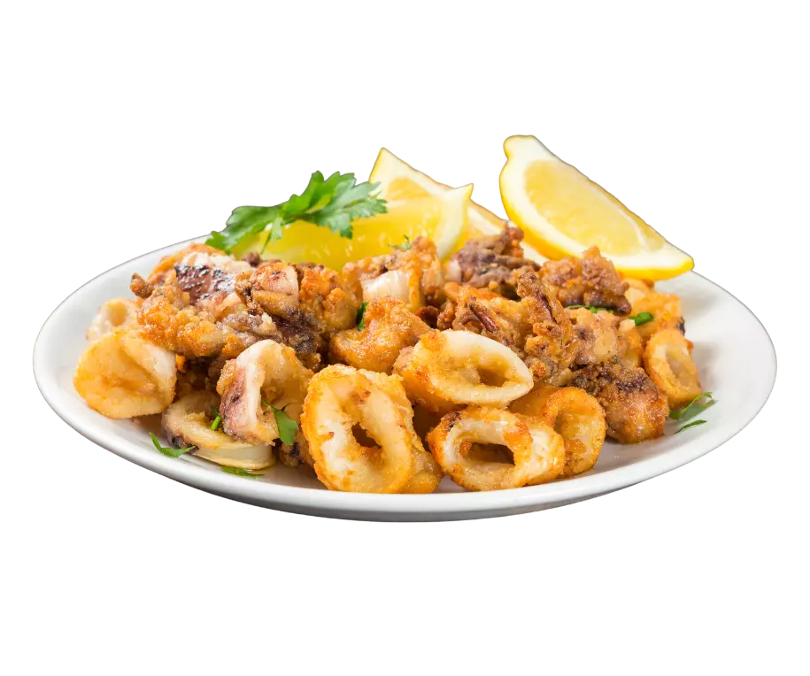 Drittura calamari e gamberi